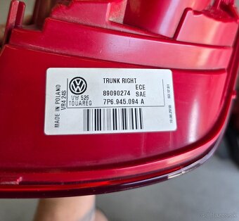 komplet zadné svetlá originál VW Touareg II 2010-2018 - 6
