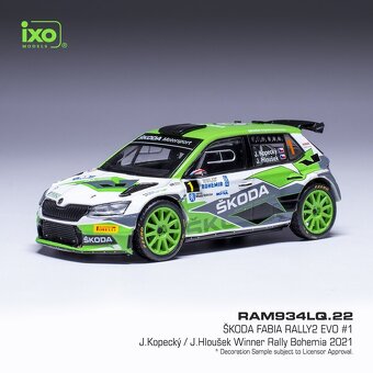 Modely Škoda Fabia Rally2 1:43 IXO - 6