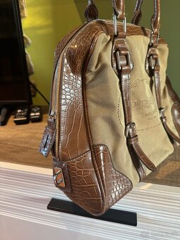 Prada vintage bowling cloth handbag kabelka - 6