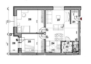 Predaj - 3 izbový byt v novostavbe v obci Ludanice - ID 138- - 6
