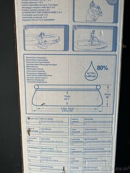Predám bazén BESTWAY Fast Set - 6