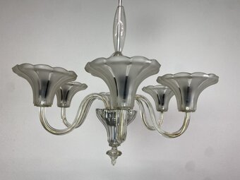 Veľký celosklenený halový luster - 6