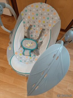 Detské hojdacie kresielko 2v1 hojdá aj vibruje - 6