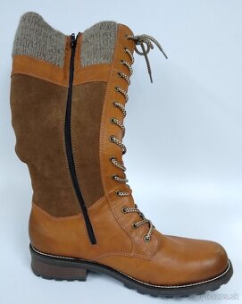 kožené Dámske čižmy RIEKER veľkosť 42 - 6