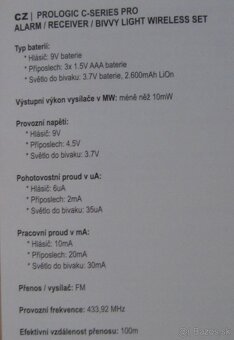 Signalizátory Prologic Nové sada 3+1+1 orig.balení,návod - 6