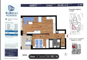 2 izbový byt v Centre mesta, Rezidencia Albelli - 6