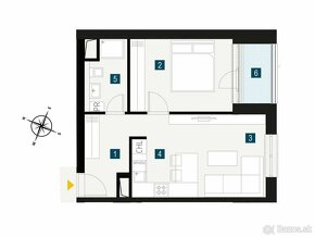 2izbový byt v novostavbe, TEHLA, výborná dispozícia - 6