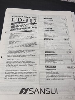 SANSUI CD-117 / COMPACT DISC PLAYER + MANUAL - 6