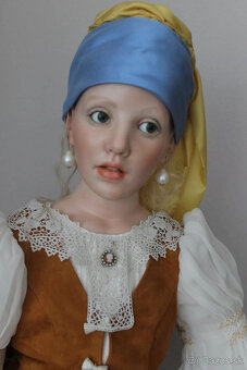 PORCELÁNOVÁ BÁBIKA od HILDEGARD GÜNZEL Dievča s perlovou náu - 6