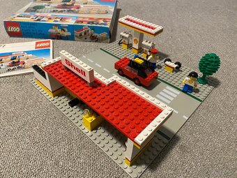 Lego 377 benzinka shell + krabica + návod 100% komplet set - 6