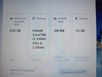 predám Lenovo thinkpad t450 - Intel core i5 - 8gb ram - ssd - 6