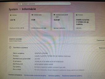 Herný počítač i7-9700K / 32GB RAM / GTX 1080 / 500GB SSD - 6