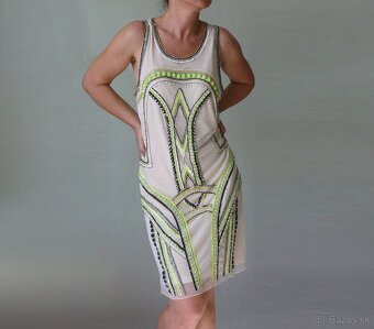 Nové smotanové šaty s korálikmi Miss Selfridge veľ.44 - 6