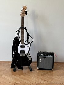 Fender Squier Bullet Mustang HH IL Black + Vybavenie Komplet - 6