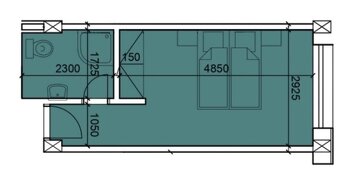 Investičný 1-izbový apartmán č. 11 – APARTMÁNY ANIČKA Vodáre - 6