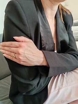 14k Zlatý prsteň s prírodným žltozeleným Peridotom a Zafírmi - 6