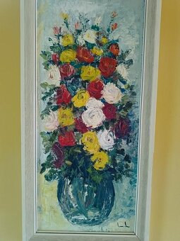 Kvety olejomaľba - 6