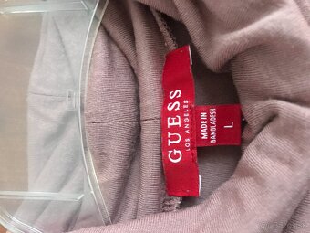 GUESS originál pudrovy/tenký dámsky rolacik L - 6