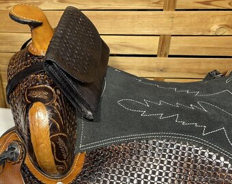 Kožené pouzdro na mobil k westernovému sedlu - 6