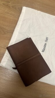 Massimo Dutti kožená malá listová kabelka - 6