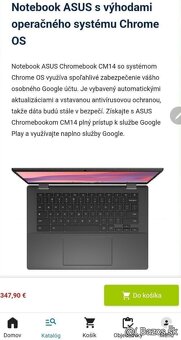 Predam notebook Asus Chromebook, nepouzivany, v krabici. - 6