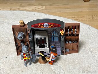 Playmobil Kováčska dielňa s rytierom v kufríku - 6