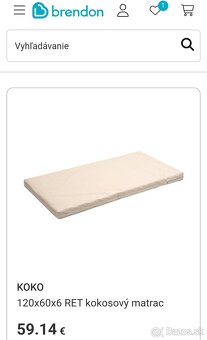 Postieľka 120x60 +kokosový matrac - 6