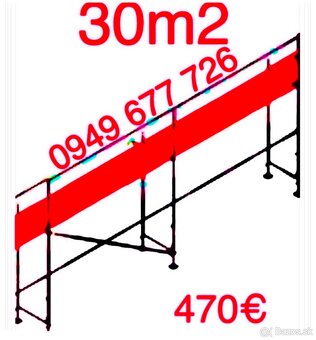 Predám lešenie certifikovane fasadné stavebné lešenie - 6
