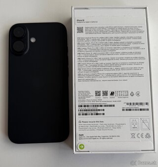 Predám iPhone 16 Black 256 GB - 6
