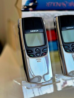 3X NOKIA 8810 CHROME - TOP STAV - 2X NOVÁ CHRÓMOVÁ BATERKA - 6