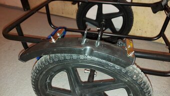 Vozíček DURAMAXX big black mike, príves na bicykel, čierny. - 6
