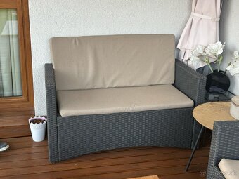 Kompletná súprava záhradného nábytku + box na podušky - 6