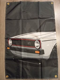 Vlajky VW Golf Mk1, Mk2, Mk3,GTI,G60 rallye ,VR6 - 6