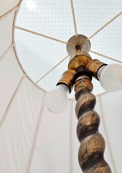 drevená stojaca lampa - 6