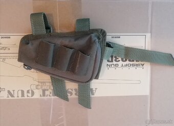 Airsoft sniper MB03D + puškohľad a dvojnožka, olivová - 6