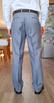 slim fit oblek Daniel Hechter + 2 kravaty - 6