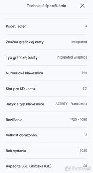 Microsoft Surface Laptop Go 2 12" - Core i5-1135G7 - 6