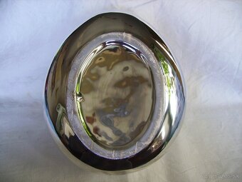 Strieborná keramická misa alebo kvetináč - 6