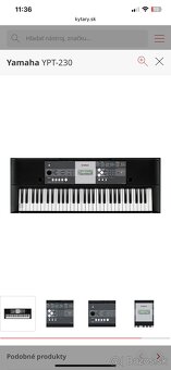 Takmer nový Yamaha YPT-230 - 6