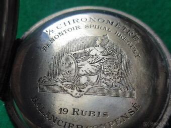 hodinky LEYONET ½ chronometre Ag od Auguste Favre - 6