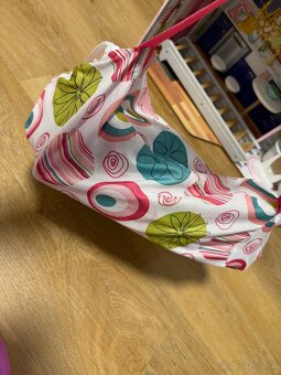 Skladacia postieľka pre bábiky aj s vaničkou a prísl. - 6