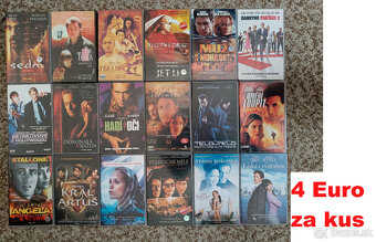 VHS videokazety odskúšané - ceny od 2 € - 6