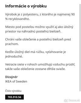 Predám 6 ks IKEA úložné diely Skubb - 6