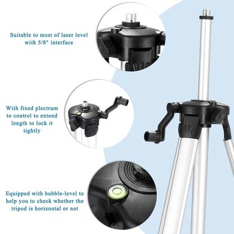 NIVELACNY LASER 4D 16 LINIOVY, STATIV, DVE BATÉRIE - 6