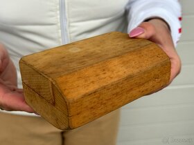 Starožitná dřevěná forma na máslo Beránek - 6