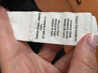 CALVIN KLEIN originál black damske tricko S/M - 6