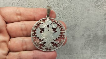 Tolar Marie Terezie(novorazba), stříbrný přívěšek vyřezávaný - 6