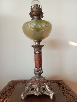 ✨Nádherná starožitná petrolejka 64 cm✨ - 6