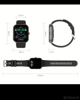 Fitness smart hodinky X8 (čierne, sivé, ružové, zlaté) - 6