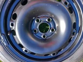 Plechove disky 5x100 r15 a 185/60 r15 zimne pneumatiky - 6